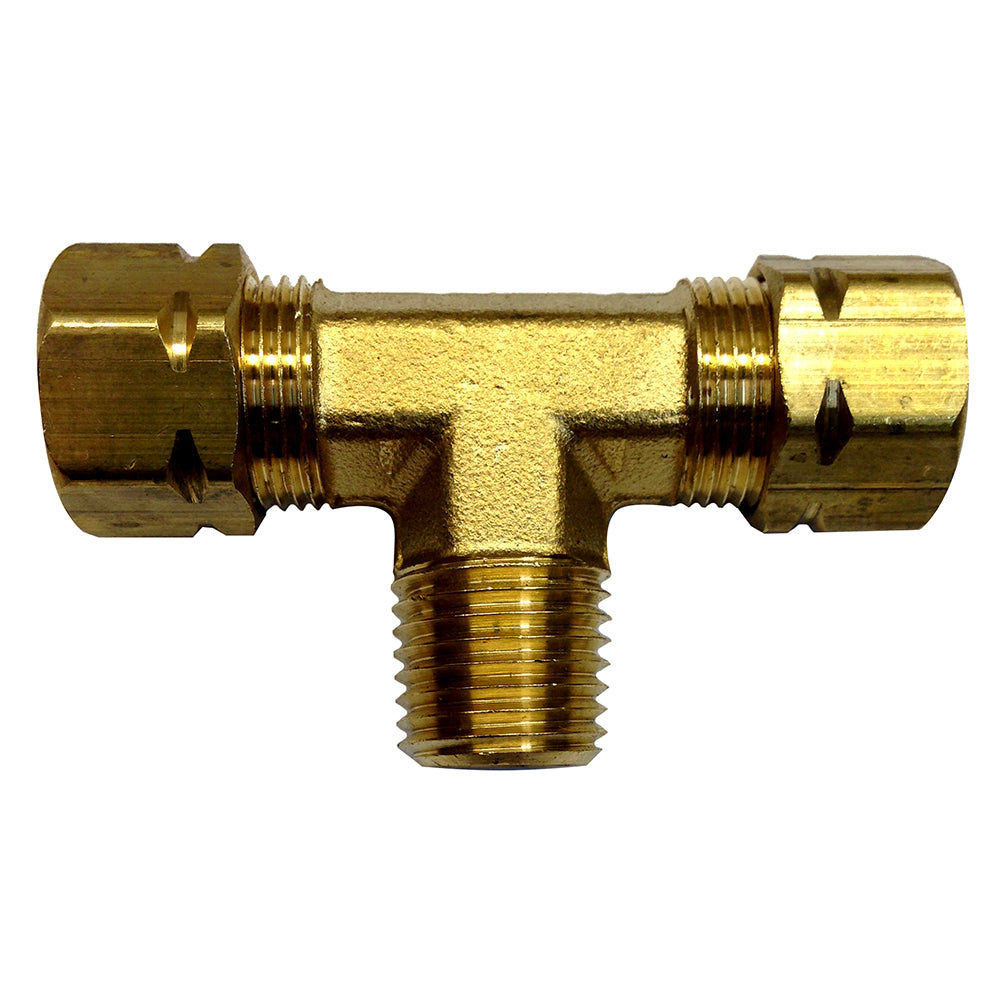 Uflex USA 1/4 NPT to 3/8 T-Fitting – Marine Helms and Hydraulic Connections