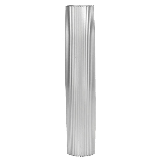 TACO Marine Aluminum Ribbed Table Pedestal - 2-3/8 inch Diameter, 27-1/2 inch Length for Durable Marine Tables