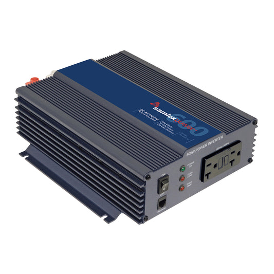 Samlex America PST-600-12 600W Pure Sine Wave Inverter, 12V DC to 120V AC