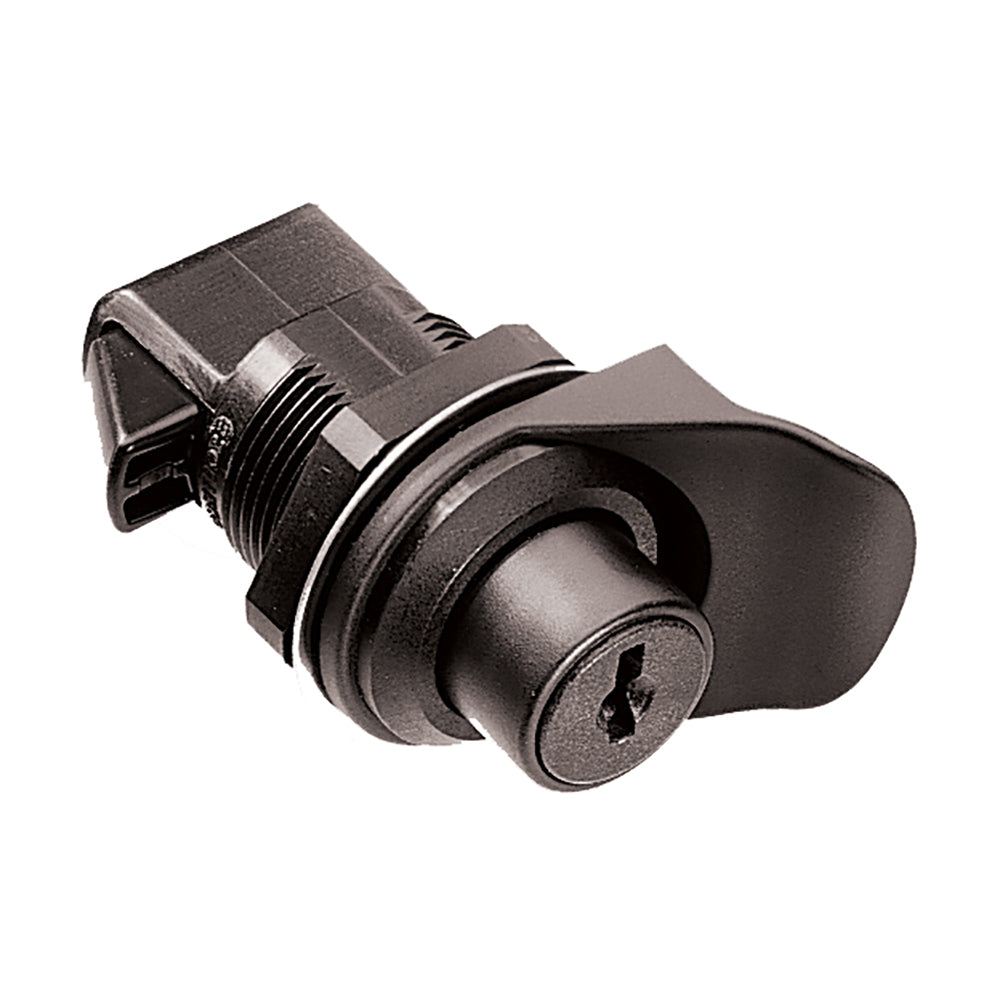 Southco 93-303 Keylocking Flush Knob Latch, Black Plastic
