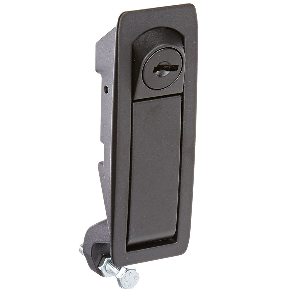 Southco C2-32-25 Compression Lever Latch, Flush-Mount Locking, Black Zinc Alloy