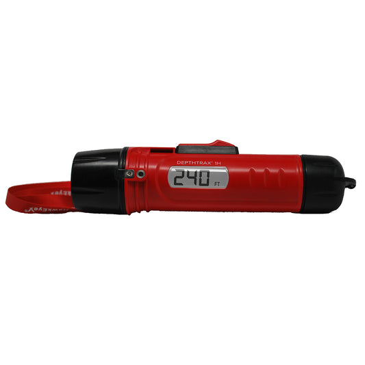 HawkEye DepthTrax 1H Handheld Depth Finder & Temperature Reader for Ice Fishing and Marine Use