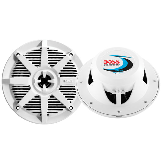 Boss Audio MR62W 6.5-Inch Marine Speakers, White, 200W Pair