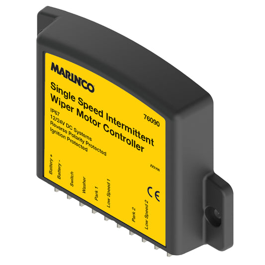 Marinco Single Speed Intermittent Wiper Motor Controller – Reliable 12V/24V Automotive Wiper Control with Easy Installation