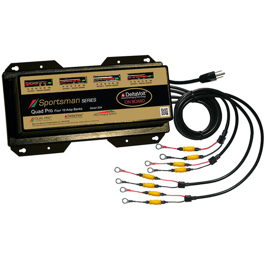 Dual Pro SS4 Sportsman Series 40A Battery Charger, 4-Bank, 12V–48V