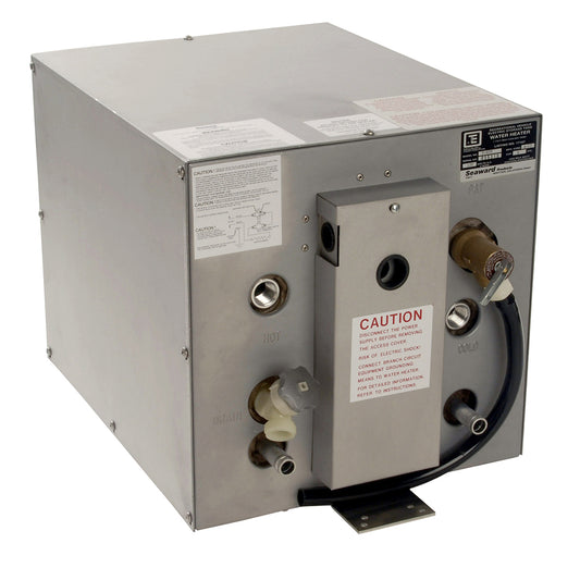Whale Marine Seaward 6 Gallon Hot Water Heater with Front Heat Exchange, Galvanized Steel, 240V, 1500W