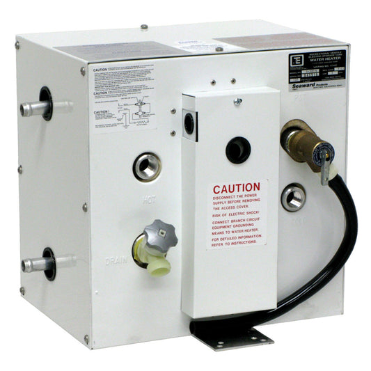 Whale Marine Seaward 3 Gallon Electric Water Heater with Side Heat Exchanger, 120V, 1500W