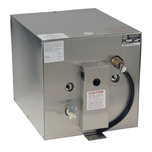 Whale Marine Seaward 11 Gallon Stainless Steel Hot Water Heater with Rear Heat Exchanger – 240V, 1500W