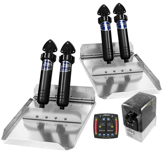 Bennett Marine ST16ATP Performance Sport Tab System with Auto Trim Pro – Heavy-Duty Hydraulic Trim Assists for Boats