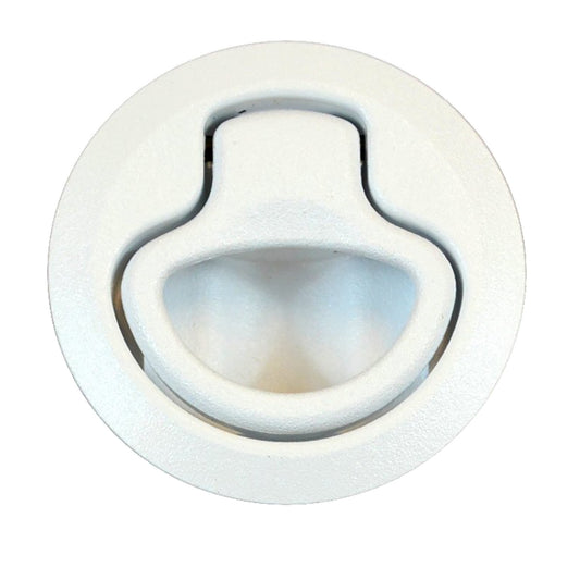 Southco M1-63-1 Flush Pull Latch, Pull-to-Open, Non-Locking White Plastic