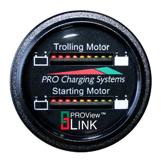 Dual Pro BFGWOM1536V/12V Marine Battery Fuel Gauge, Dual Read 12V/36V Battery Monitor with 15-Foot Cable