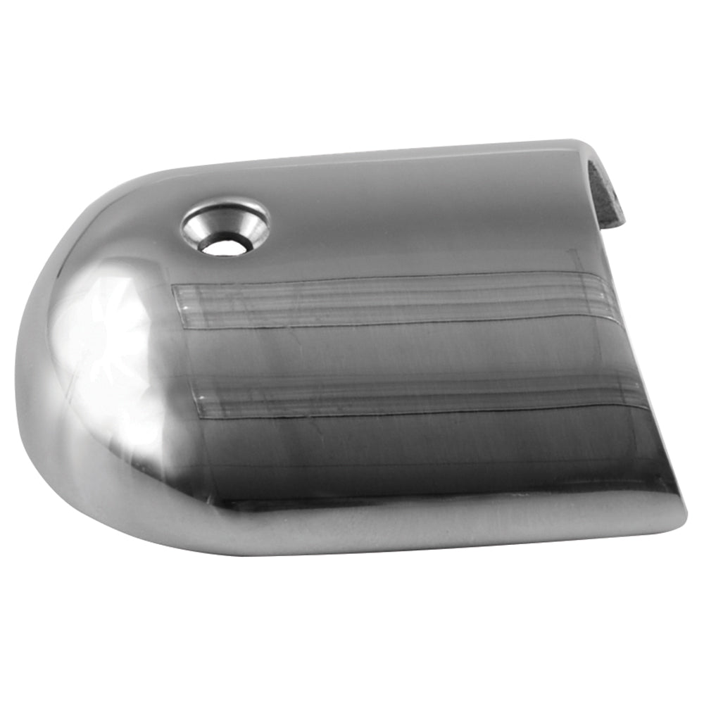 TACO Marine Rub Rail End Cap - 1-7/8 Inch Stainless Steel Type 316 for Marine Finishing