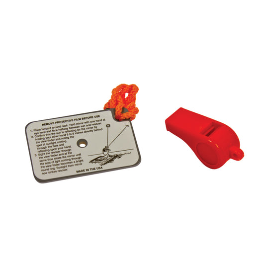 Orion Whistle/Mirror Kit, Part Number 744 – Audible and Visual Emergency Signal