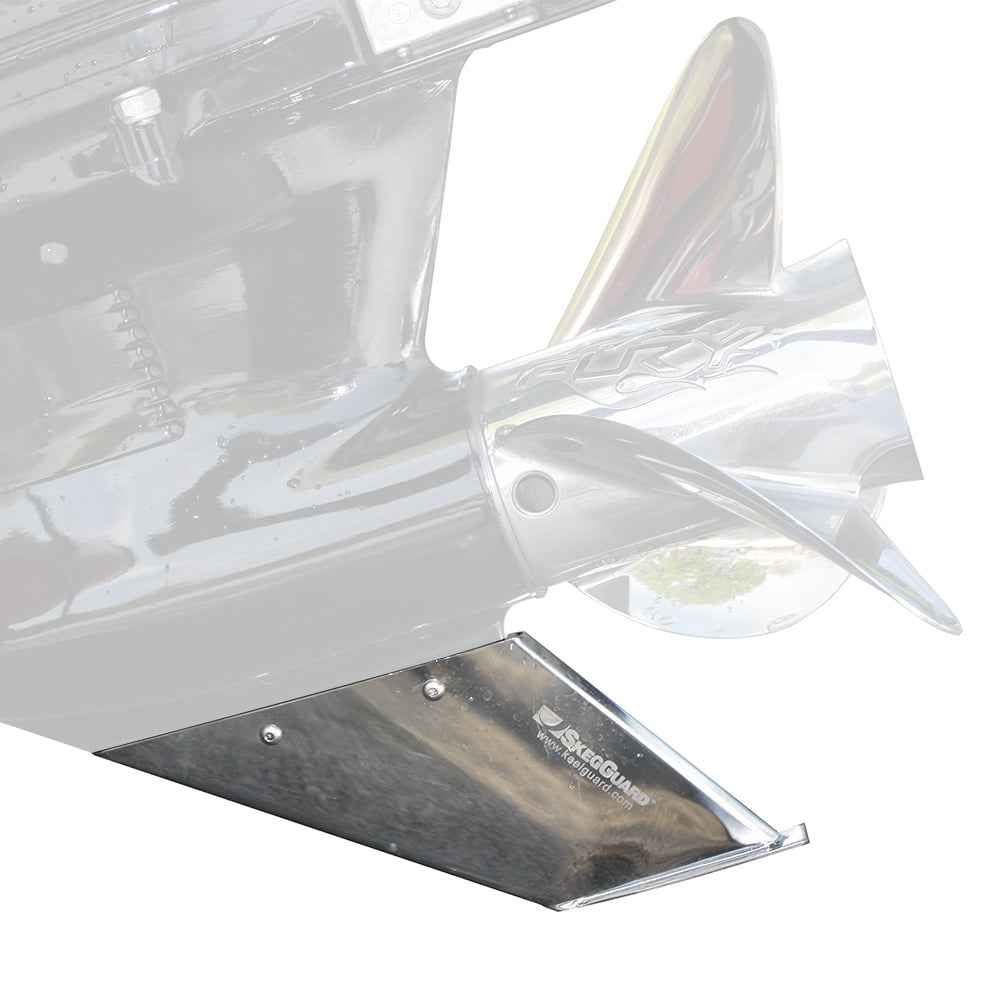 Megaware SkegGuard 27081 Stainless Steel Replacement Skeg – Marine Grade 316 Stainless Steel Protection for Evinrude, Johnson, Suzuki, and OMC Engines