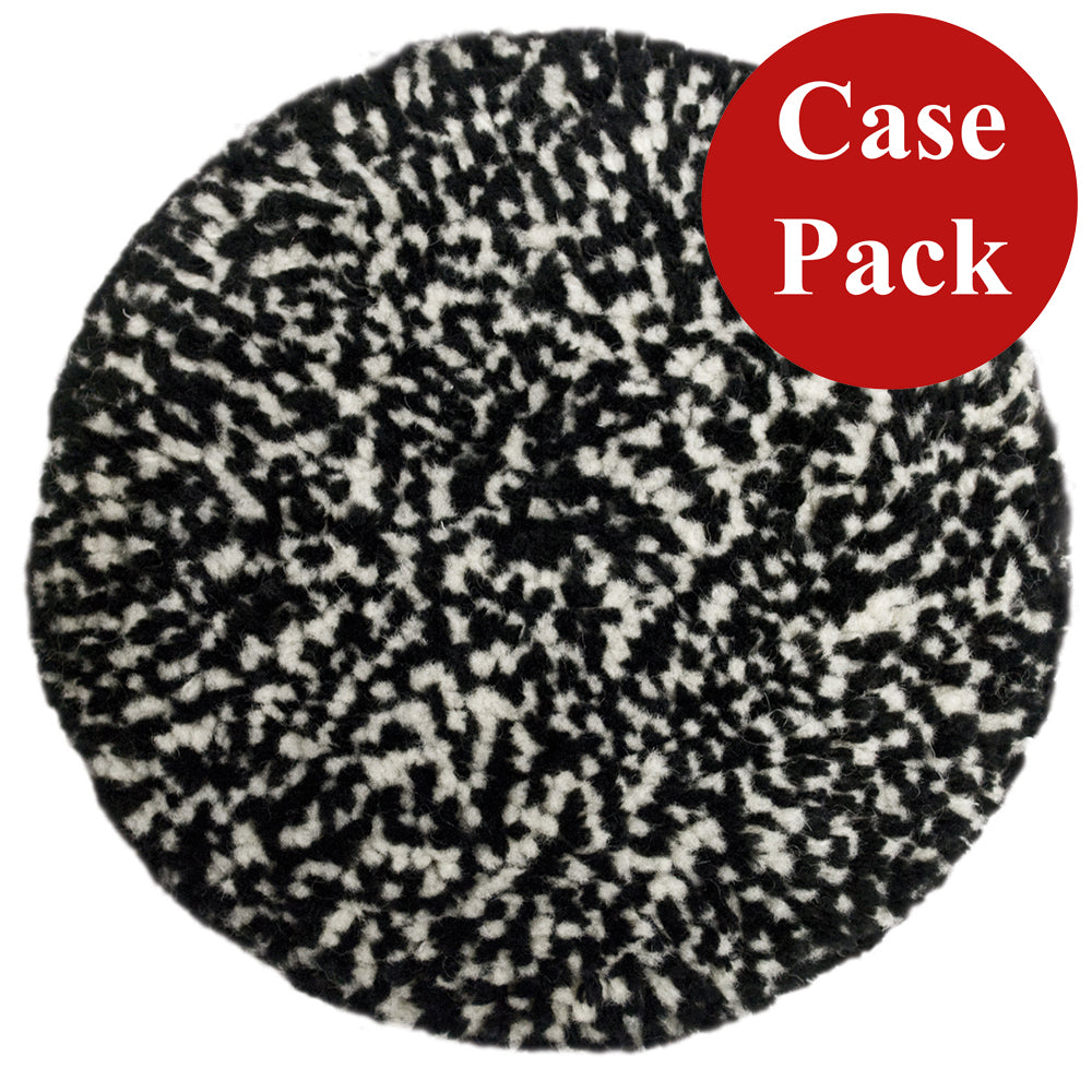 Presta Wool Compounding Pad - Black & White Heavy Cut, 9-inch, Case of 12