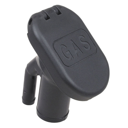 Perko 1318DPGBLK Combination Vented Gas Fill and Tank with 35° Angled Neck for 1-1/2" Hose