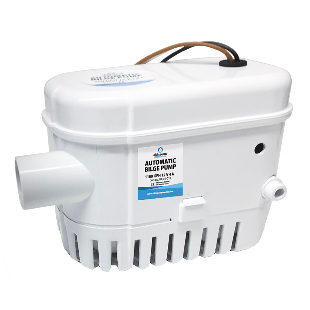 Albin Group Automatic Bilge Pump 1100 GPH - 24V for Pleasure Boats, Model 01-04-019