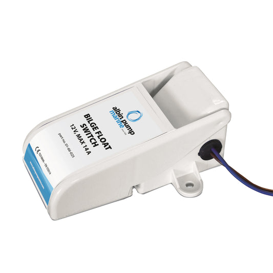 Albin Group Bilge Float Switch - 12/24/30V Automatic Water Level Control for Marine Bilge Pumps