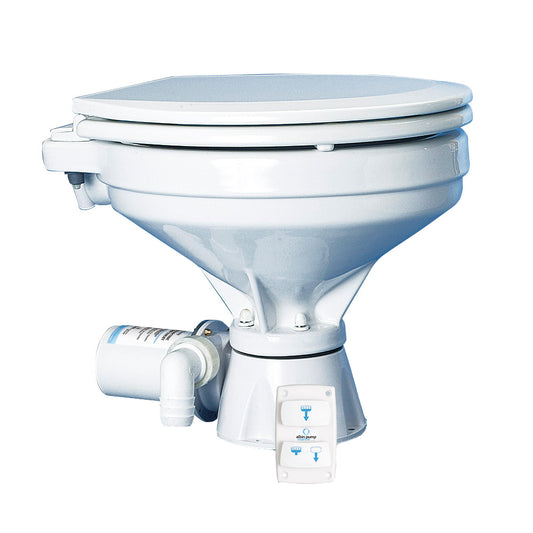 Albin Group Marine Silent Electric Comfort Toilet - 12V with Dual Cycle Control