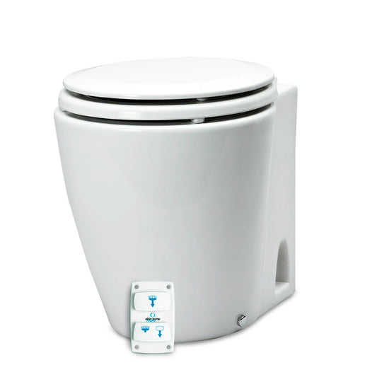 Albin Group Design Marine Electric Toilet - 12V Compact, Silent, Dual Operation