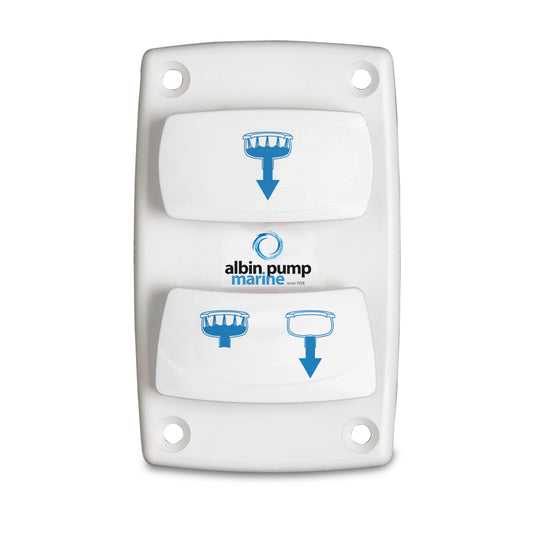 Albin Group Marine Control Silent Electric Toilet Rocker Switch (Part Number 07-66-025)