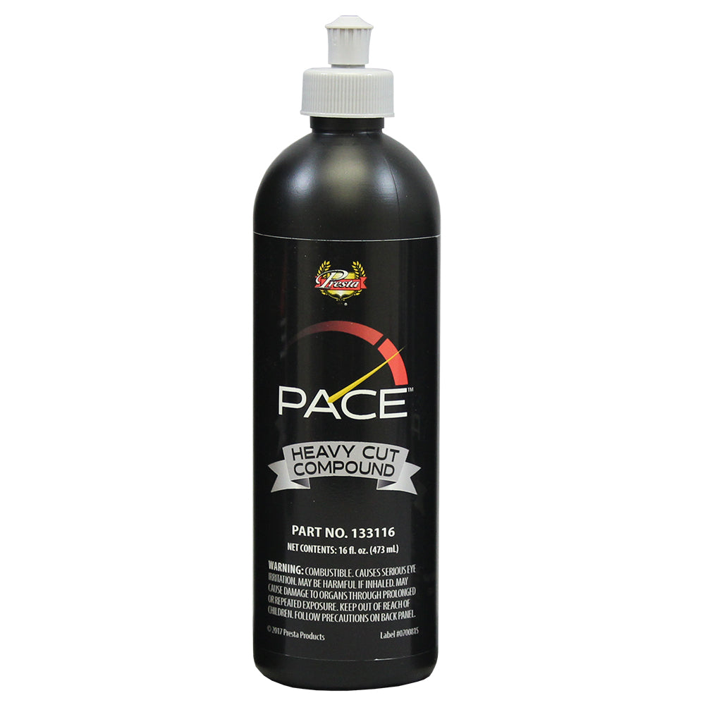 Presta PACE Heavy Cut Compound - 16oz for Deep Scratch Removal & Brilliant Finish