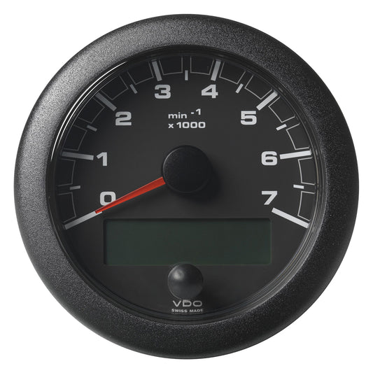 Veratron 3-3/8" OceanLink NMEA 2000 Tachometer with Black Dial and Bezel, 7000 RPM