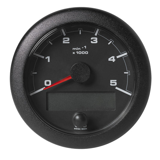 Veratron OceanLink 3-3/8" (85MM) NMEA 2000 Tachometer with 5000 RPM Black Dial and Bezel