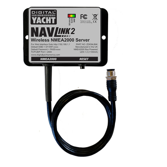 Digital Yacht NavLink 2 NMEA 2000 to WiFi Gateway – Marine Navigation Data Server for Smartphones and Tablets