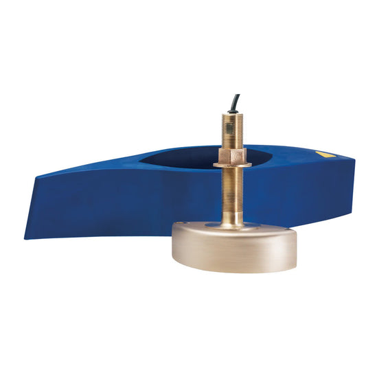 Furuno B285M Medium-Frequency CHIRP Transducer with Temperature - Bronze Thru-Hull, High Speed Fairing Block