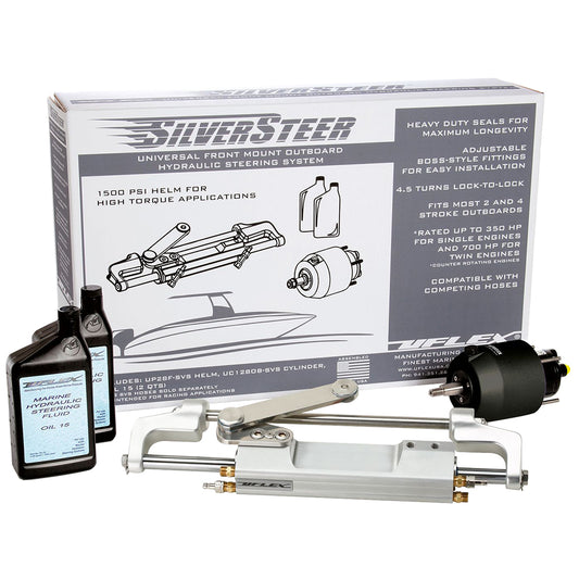 Uflex USA SilverSteer Outboard Hydraulic Tilt Steering System - UC130 V2 for Smooth, Precise Boat Control