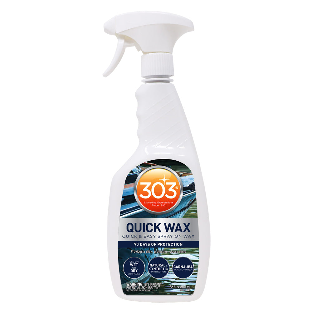 303 Marine Quick Wax Spray for Boats, 32 oz, Part Number 30213