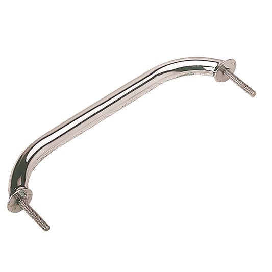 Sea-Dog 254209-1 Stainless Steel Stud Mount Flanged Hand Rail with Mounting Flange, 10-Inch
