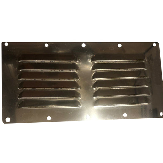 Sea-Dog Stainless Steel Louvered Vent 9-1/8 x 4-5/8 Inches – Durable Air Vent for Marine, Cabin, and Storage Applications