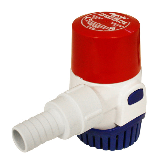 Rule PWC 500 GPH Automatic Bilge Pump – Efficient Self-Priming Marine Pump with Check Valve and Thermal Protection