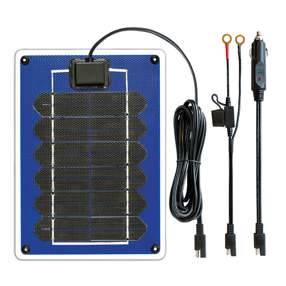 Samlex America SC-05 5W Portable Solar Battery Maintainer for 12V Cars, Boats, RVs, ATVs and Trucks