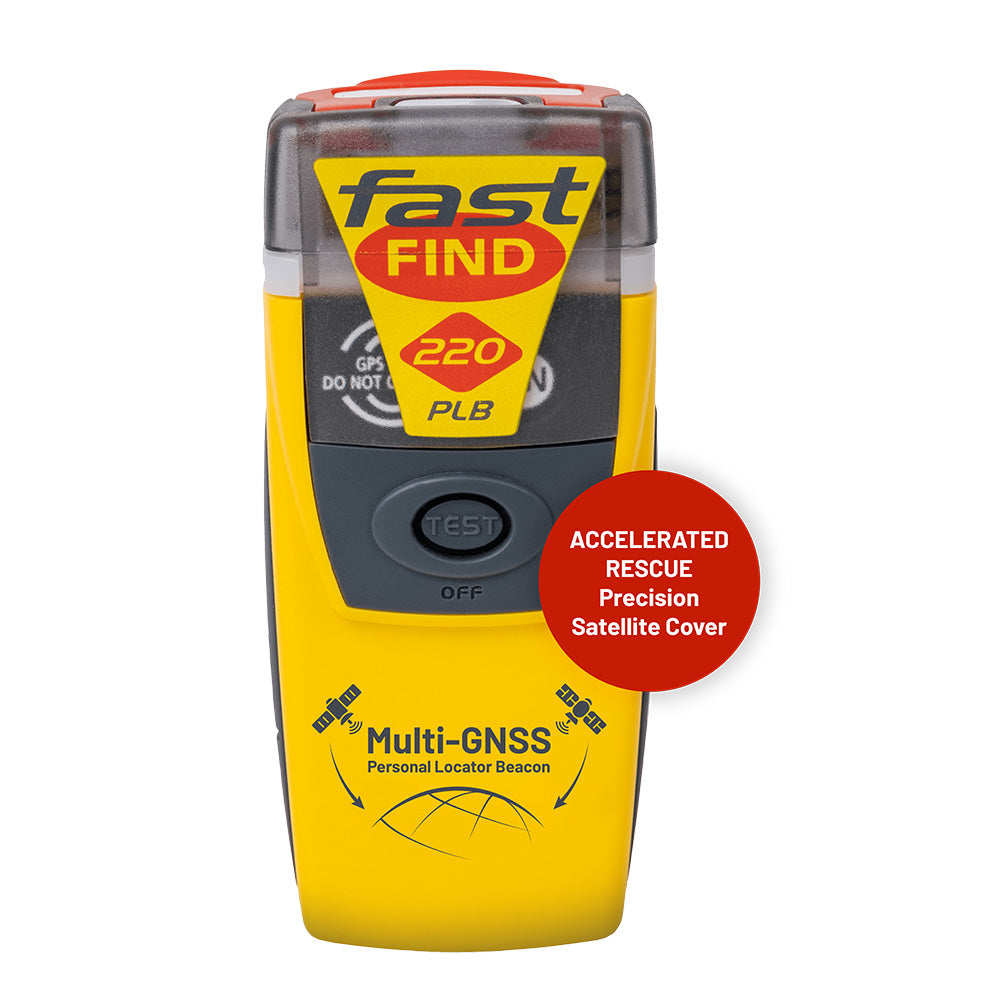 McMurdo FastFind 220 PLB Personal Locator Beacon with Galileo GPS and Buoyancy Pouch
