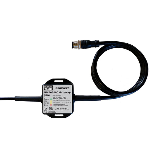 Digital Yacht iKonvert NMEA 2000 Gateway with ISO Interface – Bi-Directional NMEA 2000 to NMEA 0183 Converter for Marine Navigation