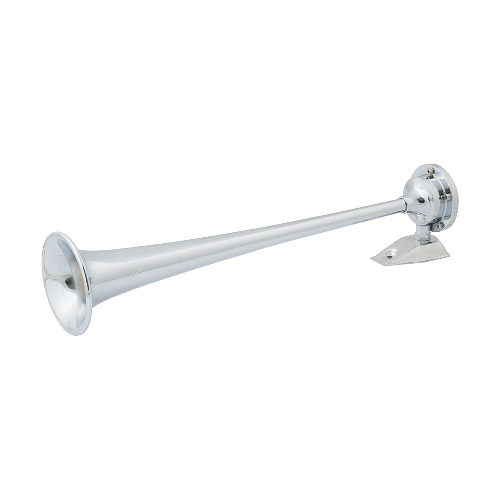 Marinco 10105 12V Chrome-Plated Single Trumpet Air Horn with Compressor