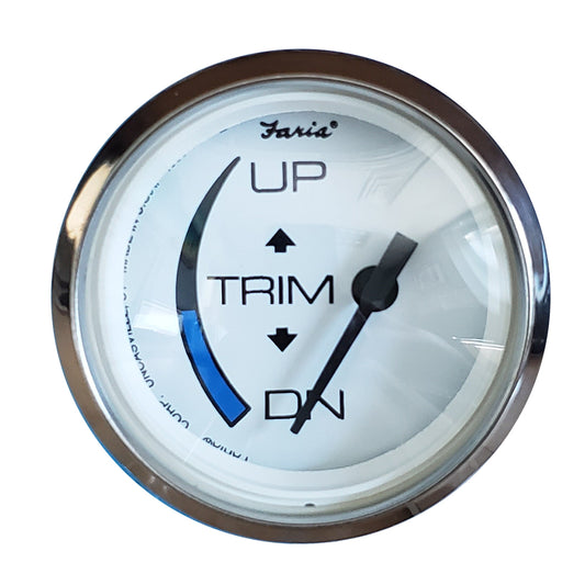 Faria Beede Instruments Chesapeake White SS 2-Inch Trim Gauge for Honda Engines