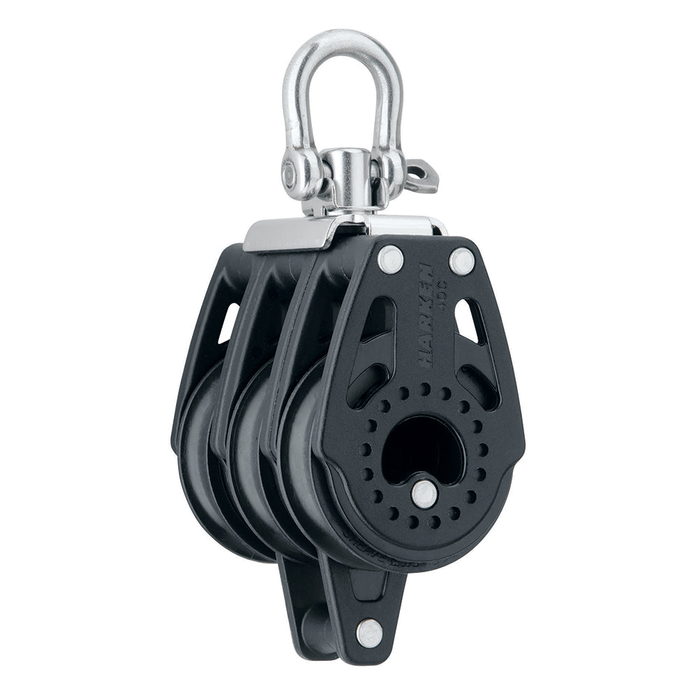 Harken 40mm Carbo Air Triple Swivel Block with Becket, Part 2641