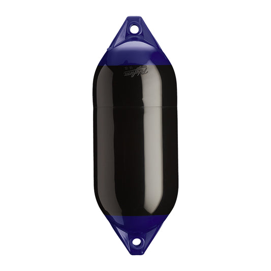 Polyform U.S. F-5 Twin Eye Fender 11" x 30" - Black for 30-40 ft Boats | Heavy-Duty Marine Fender
