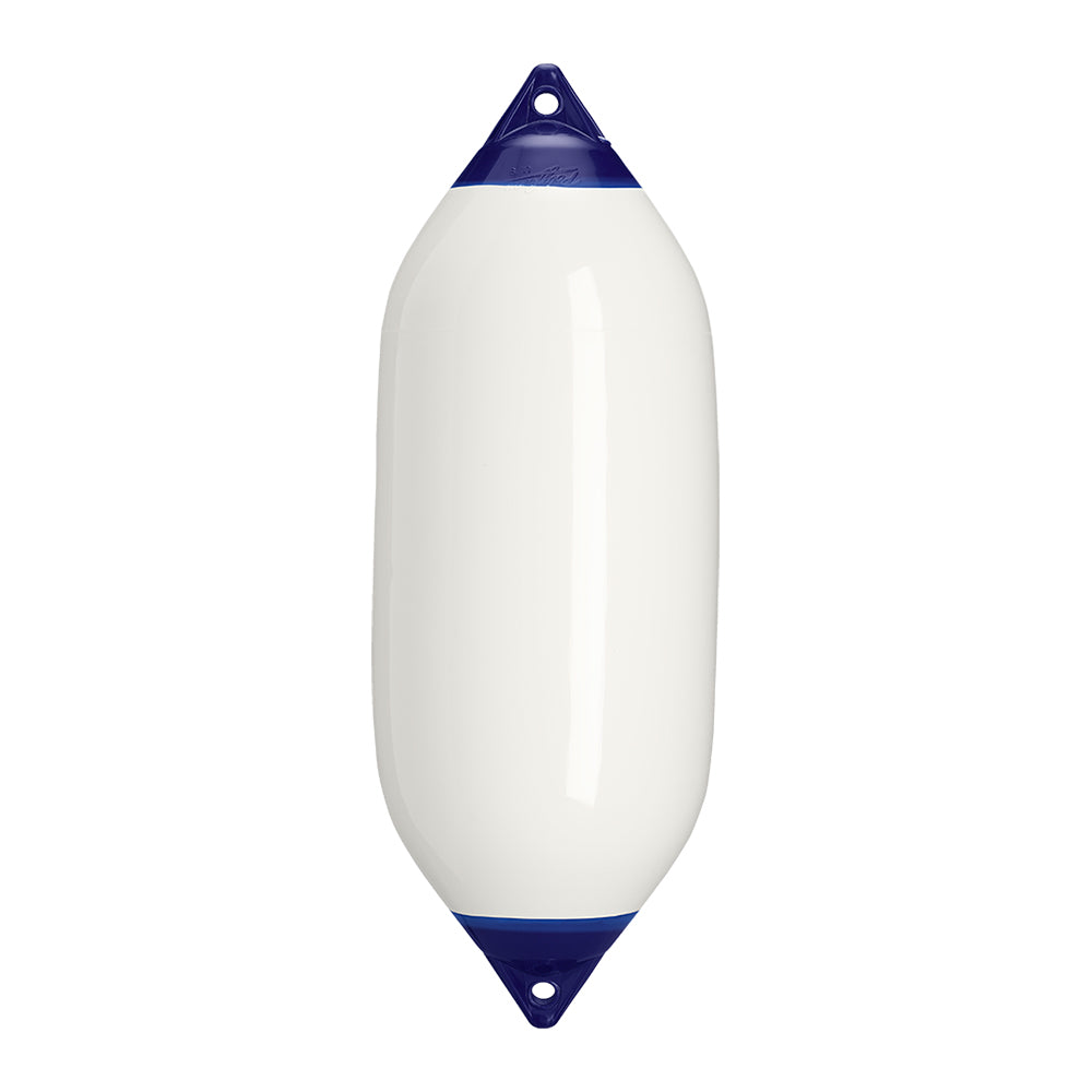 Polyform U.S. F-7 Twin Eye Fender 15" x 41" - White for 50-60 ft Boats