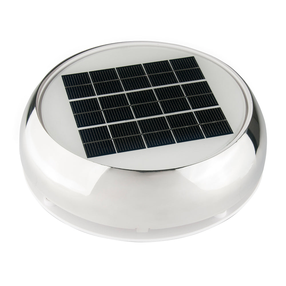 Marinco N20804S 4-Inch Day/Night Solar Vent, Stainless Steel
