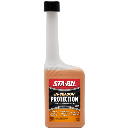 STA-BIL In-Season Protection Fuel Stabilizer - 10oz | Keeps Fuel Fresh and Protects All Gasoline Engines