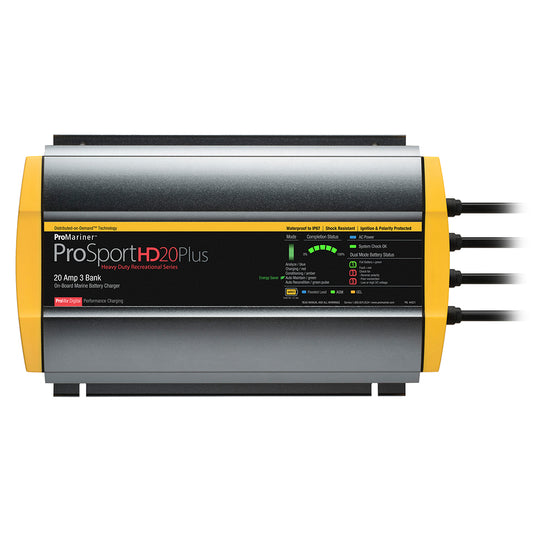 ProMariner ProSportHD 20 Plus Gen 4 20 Amp 3-Bank Battery Charger, Part 44021