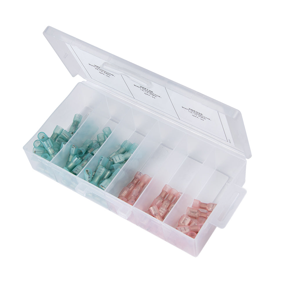 Ancor SPKKIT Universal Heat Shrink Speaker Connector Kit, 90-Piece Assortment for 22-18 and 16-14 AWG