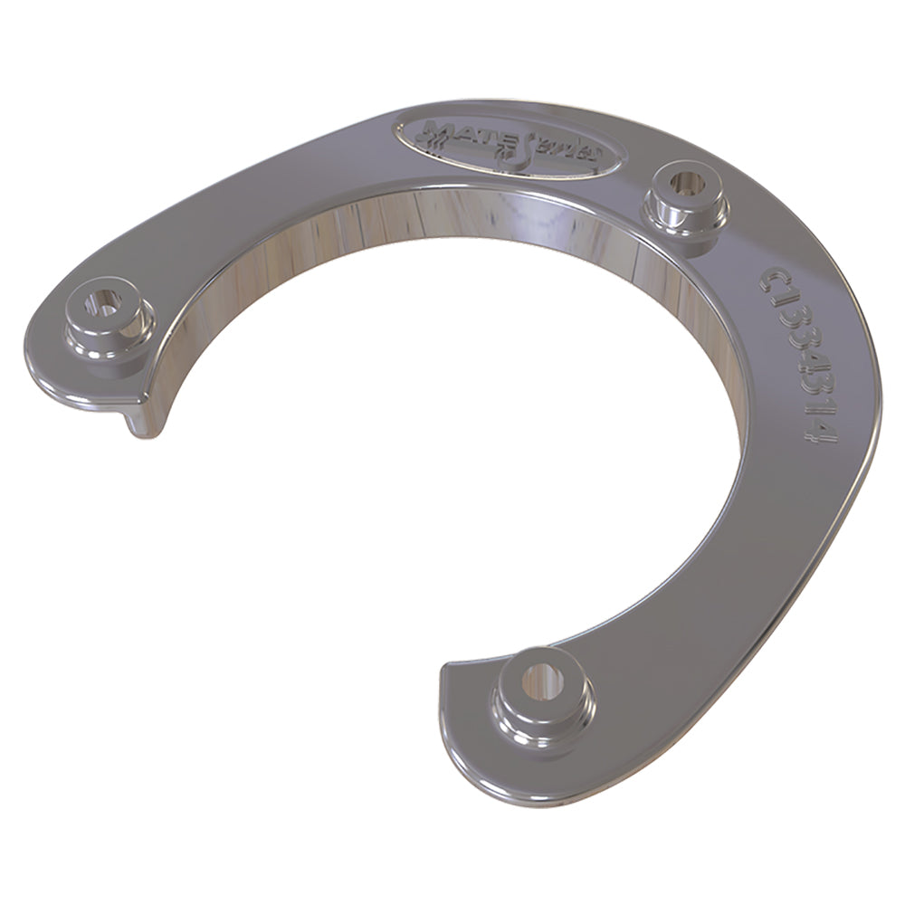 Mate Series C1334314 Stainless Steel Rod and Cup Holder Backing Plate for Round Rod/Cup, 3-3/4-Inch Holes