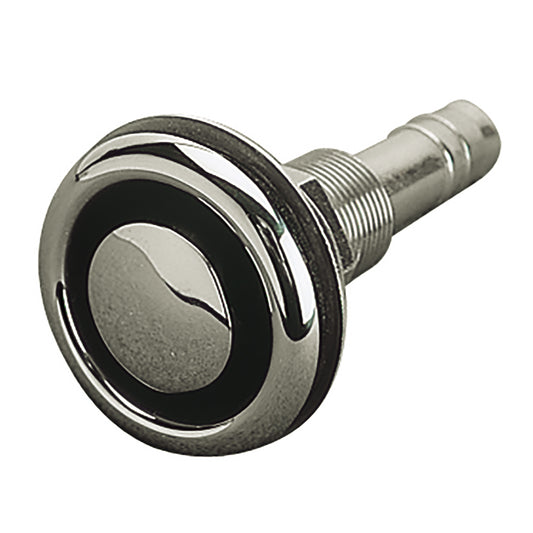 Sea-Dog Stainless Steel Flush Mount Gas Tank Vent with 5/8" Hose - Straight Design