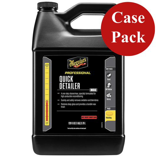 Meguiar's Mirror Glaze Quick Detailer - 1 Gallon (Case of 4) for High-Production Paint Reconditioning
